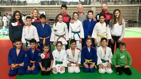 Integrantes del Judo Club Ribera Navarra