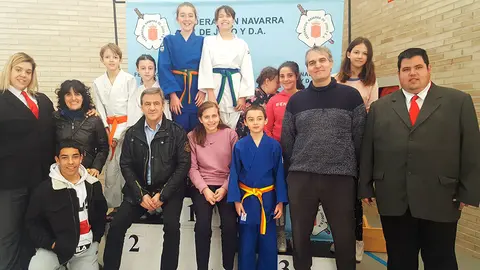 Equipo femenino alevín de judo Shogun