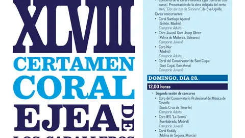 XLVIII Certamen Coral de Ejea de los Caballeros