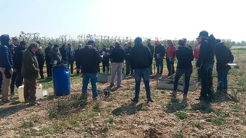 La jornada se celebr&oacute; en la Finca Experimental de INTIA en Cadreita