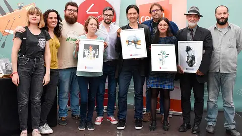 Mikel Iglesias, de la librer&iacute;a Letras a la taza, en la II Premios Los Libreros Recomiendan de Valencia
