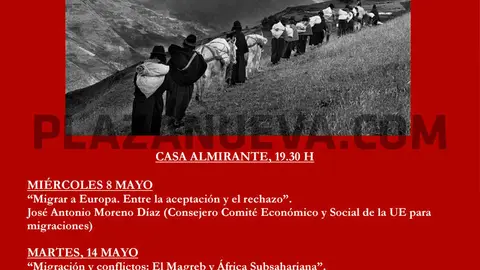 Ciclo de conferencias en Tudela &lsquo;&Eacute;xodos migrar para sobrevivir&rsquo;
