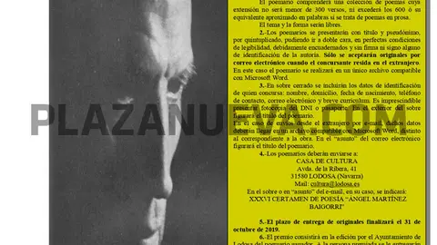 XXXVI Certamen po&eacute;tico &lsquo;&Aacute;ngel Mart&iacute;nez Baigorri&rsquo; 2019 en Lodosa