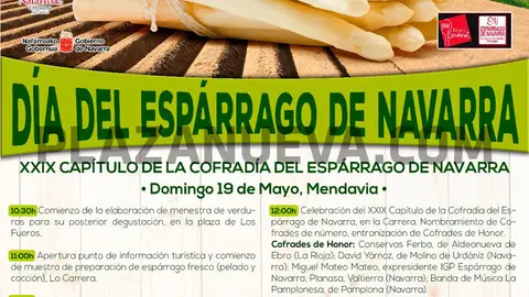XXIX Cap&iacute;tulo de la Cofradia del Esp&aacute;rrago de Navarra 2019 en Mendavia