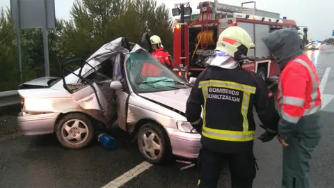 As&iacute; ha quedado el veh&iacute;culo tras el accidente