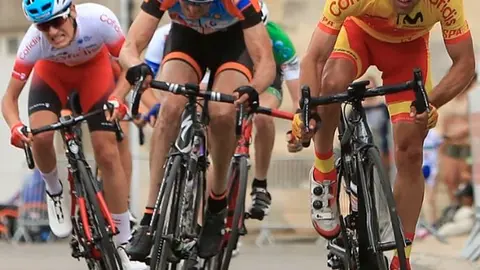 Eduardo Santas consigue la vistoria en la Copa de Europa de ciclismo en ruta