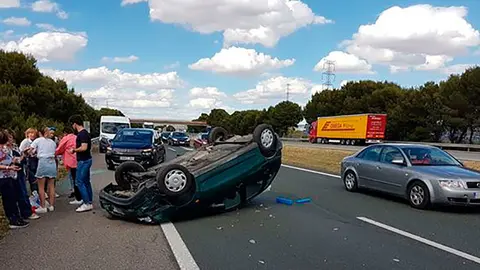 Accidente en la AP-15