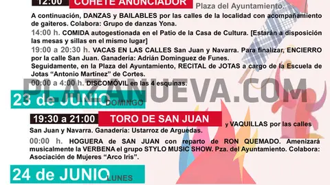 Fiestas de San Juan en Cortes 2019