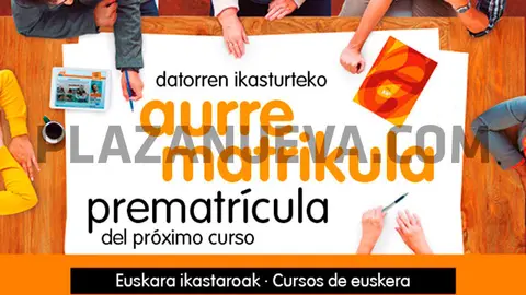 Prematr&iacute;cula curso de euskera AEK en la Ribera