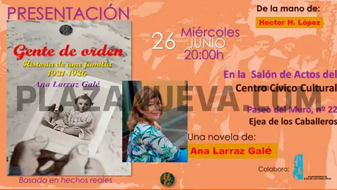 Presentaci&oacute;n en Ejea de los Caballeros del libro &lsquo;Gente de orden. Historia de una familia 1931 1936&rsquo; de Ana Larraz Gal&eacute;