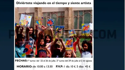 Juegos y talleres en Tarazona &lsquo;Divi&eacute;rtete viajando en el tiempo y si&eacute;ntete artista&rsquo;