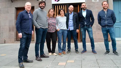 Miembros de Izquierda Ezkerra en el Ayuntamiento de Tudela