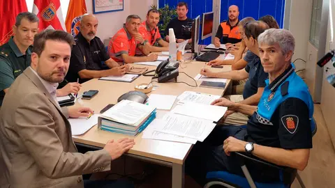Reuni&oacute;n manteinda esta ma&ntilde;ana entre los diferentes cuerpos del estado, Protecci&oacute;n Civil y Alcald&iacute;a de Tudela