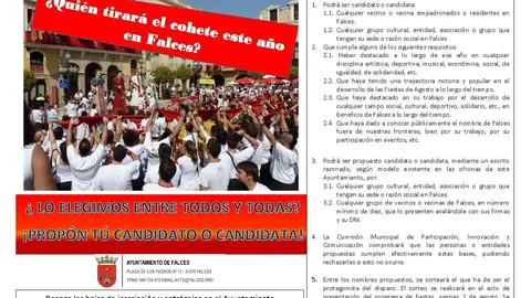 Los falcesinos y Falcesinas eligir&aacute;n qui&eacute;n lanza el cohete