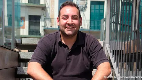 Josean Ullate &lsquo;Tut&aacute;n&rsquo;, en la plaza de los Fueros