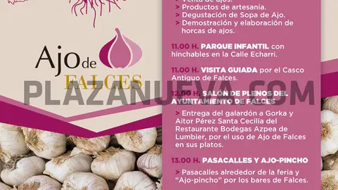 VIII D&iacute;a del Ajo 2019 en Falces