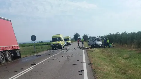 El accidente se ha producido a 1 km de Alfaro