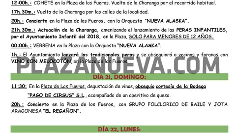 Fiestas de la Patrona 2019 en Ablitas
