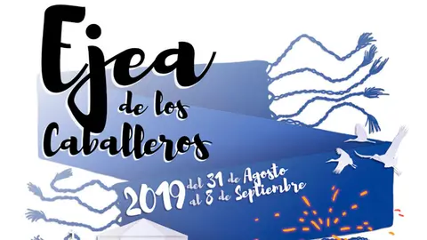 Detalle del cartel de fiestas Ejea 2019