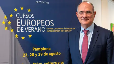 Jaume Duch, director general de Comunicaci&oacute;n y portavoz del Parlamento Europeo, antes de su intervenci&oacute;n en los Cursos Europeos de Verano