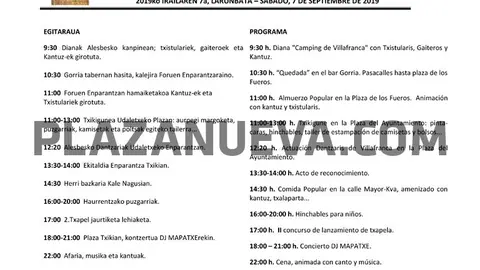 Día del Euskera 2019 en Villafranca