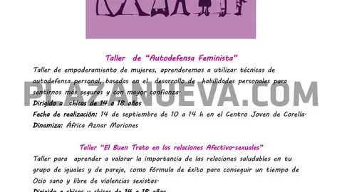 Talleres para jóvenes en Corella