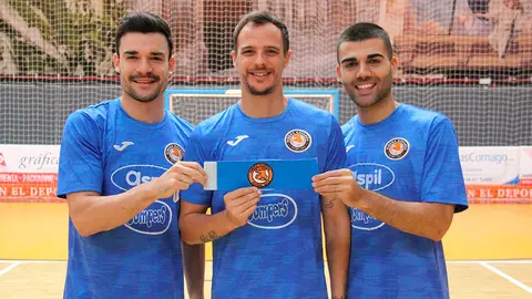 David García, Ferran Plana y David Pazos Capitanes del Ribera Navarra