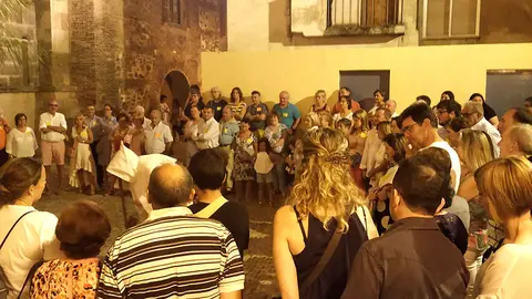 Fitero atrae turistas con sus visitas teatrealizadas