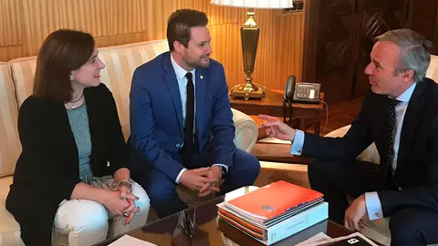 Los alcaldes de Tudela y Zaragoza se reunen
