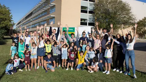 Los niños protagonistas de la Campañana de Prevención de Riesgos Laborales