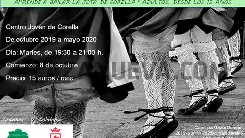 Curso en Corella de danzas populares de Navarra