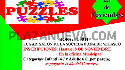 XIX Concurso de puzzles en Marcilla