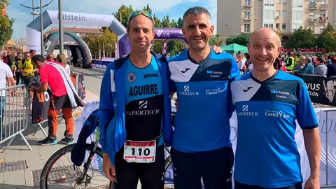 Victor Aguirre, Javier Sicilia y Fernando Callejas del SDR Arenas