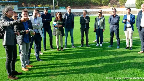 Visita de la Comisi&oacute;n de Deporte del Parlamento de Navarra al Ciudad de Tudela