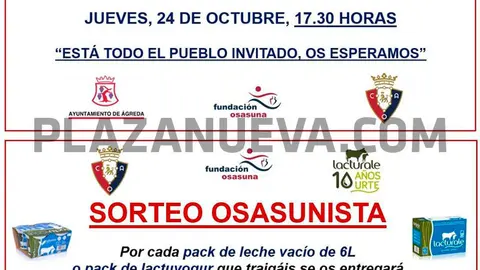 Charla-coloquio &lsquo;CA Osasuna en &Aacute;greda&rsquo;