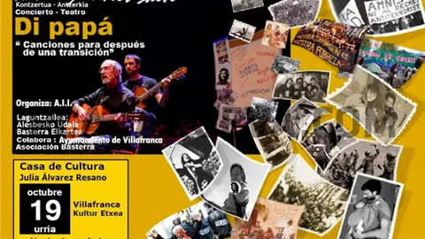 Concierto-teatro en Villafranca &lsquo;D&iacute;, pap&aacute;&rsquo; a cargo de Javier y Xabier Salvo
