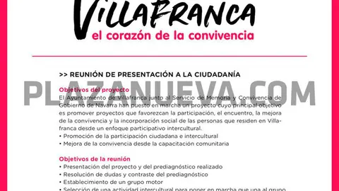 Presentaci&oacute;n de &lsquo;Villafranca, el coraz&oacute;n de la convivencia&rsquo;