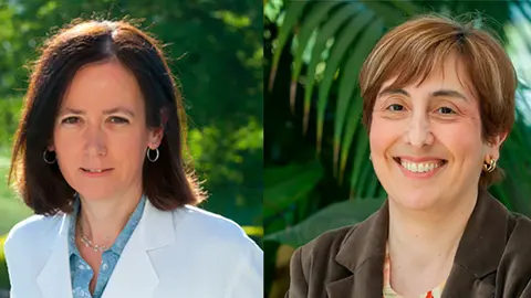 Las Dras. Arantza Campo y Elena Urrestarazu, especialistas de la Unidad de Sueño