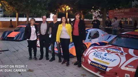 M&oacute;nica Garc&iacute;a Mu&ntilde;oz (alcaldesa de Cabret&oacute;n), Ferm&iacute;n Ramos Coloma (alcalde Valverde), Luis Miguel Alonso Mayor (organizador y piloto), Concha Andreu (presidenta de La Rioja) y Estrella Santana Mart&iacute;nez (alcaldesa de Cervera del R&iacute;o Alhama)