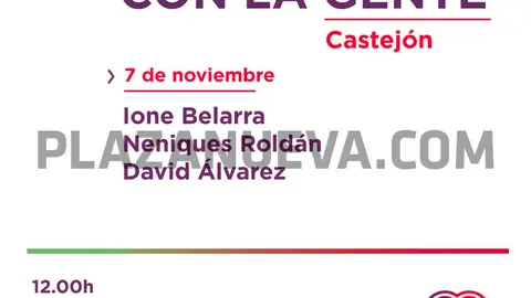 Encuentro con la gente en Castejón