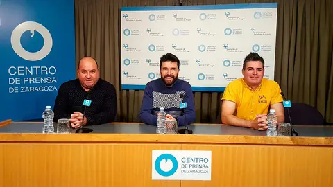 Un momento de la rueda de prensa de presentación de la IX Semana Gastroalimentaria de las Cinco Villas