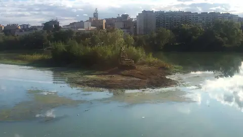 Trabajos en el río Ebro