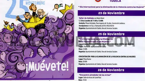 Día internacional contra la violencia hacia las mujeres en Tudela