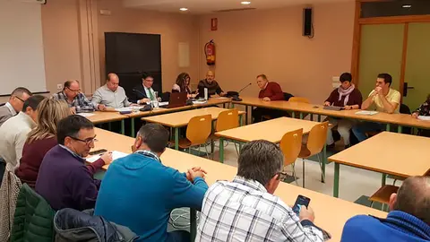 El pleno comarcal se celebró ayer en el Centro Cívico de Ejea de los Caballeros.