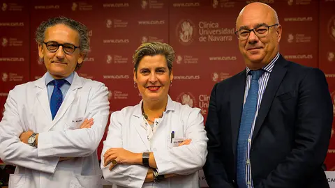 De izquierda a derecha, Óscar Beloqui, Ana Patiño y Luis Izquierdo