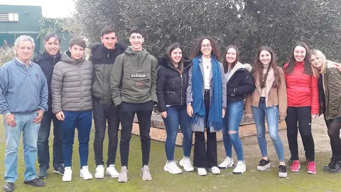 IES Valle del Ebro visita el taller de Javier Hern&aacute;ndez Soria 2