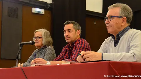 Milagros Rubio, Joseba Eceolaza y Pepe Alfaro
