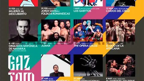 Programación enero-junio 2020 del Teatro Gaztambide de Tudela