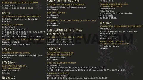 XI Ruta de belenes en Tarazona y Moncayo