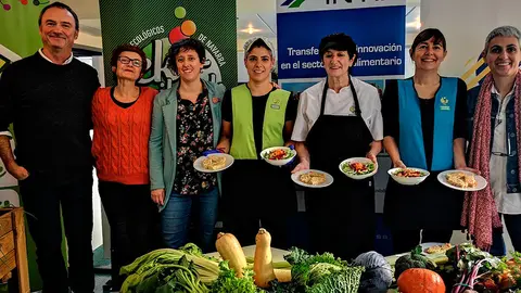 Hoy se ha presentado el nuevo modelo de men&uacute; ecol&oacute;gico y local en la Ikastola Argia.